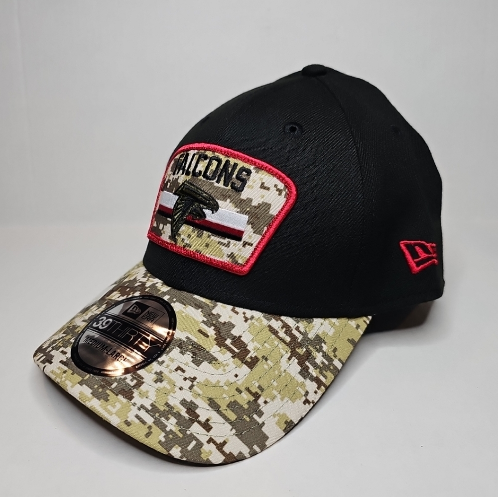 Atlanta Falcons Era NFL 2021 Salute To Service Cap Hat 39Thirty Sz Medium Large